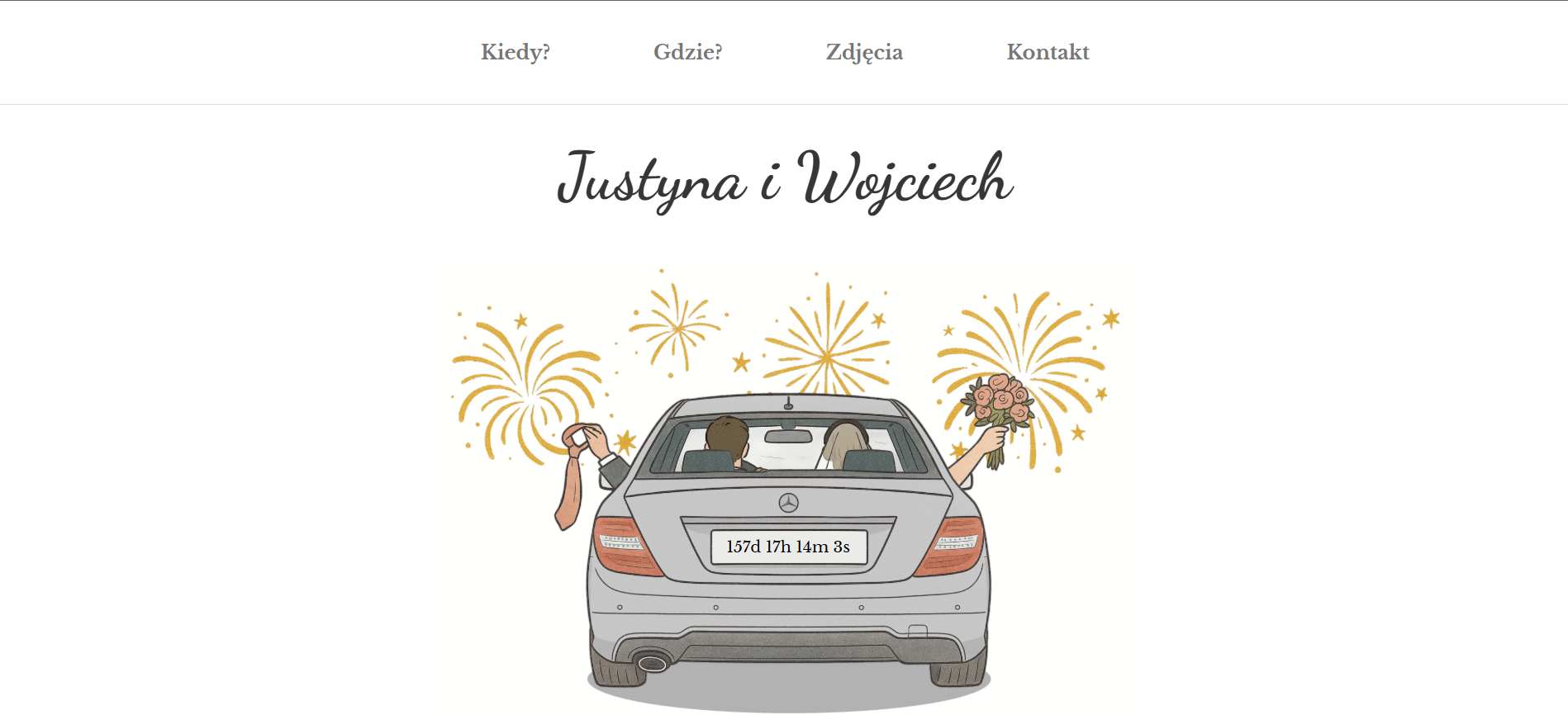 Strona internetowa dla pary młodej